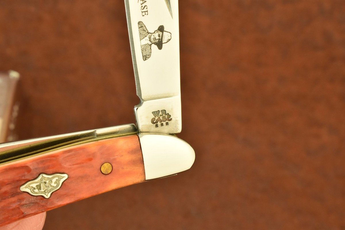 CASE XX USA 2007 WILLIAM WR RUSSELL CHESTNUT BONE PEANUT KNIFE