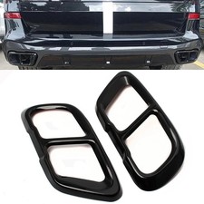 For BMW X5 G05 X7 G07 2019-2021 Stainless Black Exhaust Mufflers Tail Pipe Cover