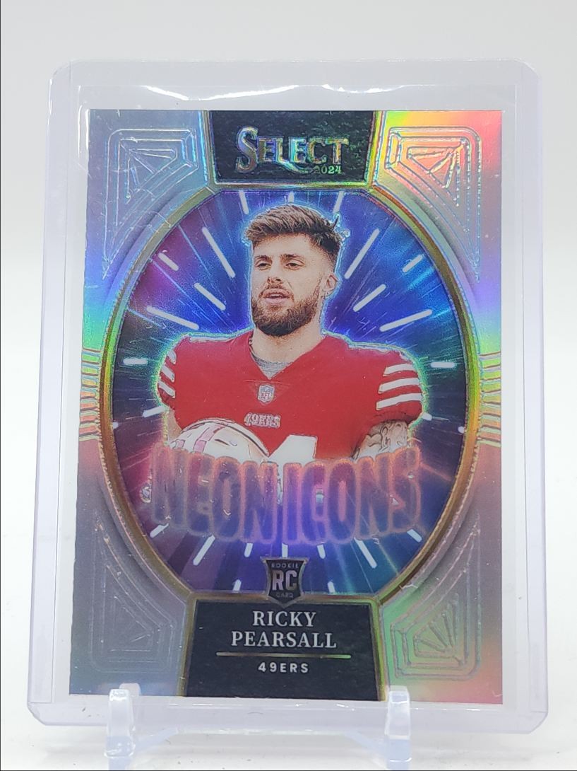 RICKY PEARSALL 2024 SELECT NEON ICONS ROOKIE SILVER PRIZM 49ERS RC Q4236