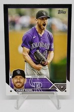 Chad Kuhl Black /72 2023 Topps Series 2 #517  Rockies ⚾ Parallel Card