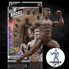 EPIC H.A.C.K.S. Blank Male COFFEE BROWN 6" Scale Premium Action Figure