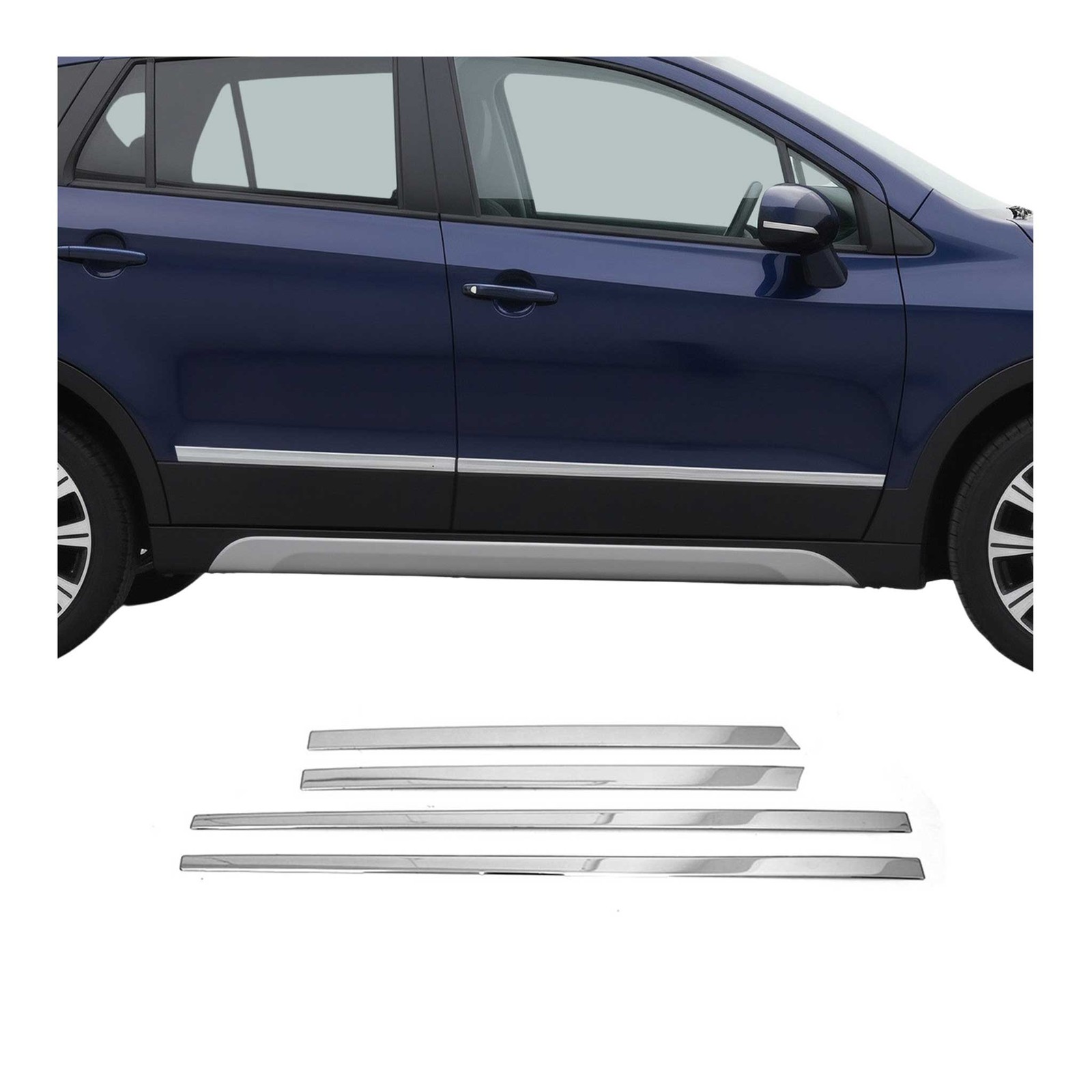 Bande baguette de porte latérale Suzuki SX4 S Cross protection acier inoxydable