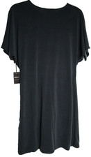 Forever 21 Black Self Tie Knot Adjustable Shaping Style Dress Sz. Large NWT