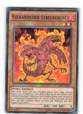 Yugioh VULKANISCHER STREUSCHUSS , ap07-de017 Common deutsch Near Mint 