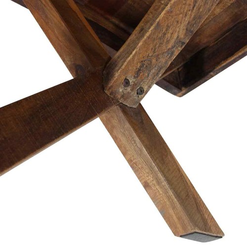 Mesa de Centro Mesita Auxiliar Mesilla Sofá Madera Reciclada Mixta vidaXL - Imagen 5 de 6