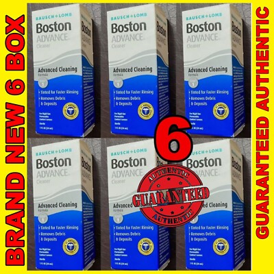 Bausch + Lomb Boston Advance Cleaner Step 1 NEW 6Pks 1oz EX06/2028