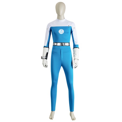 Cosplay Fantastic Four Human Torch Jonathan Jumpsuits Belt Gloves Superhero Suit - Picture 2 of 12