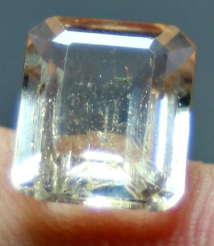 4,0 Kt Gold Topas Smaragdschliff Lose Edelstein für Ringe Skardu Pakistan - Bild 8 von 10