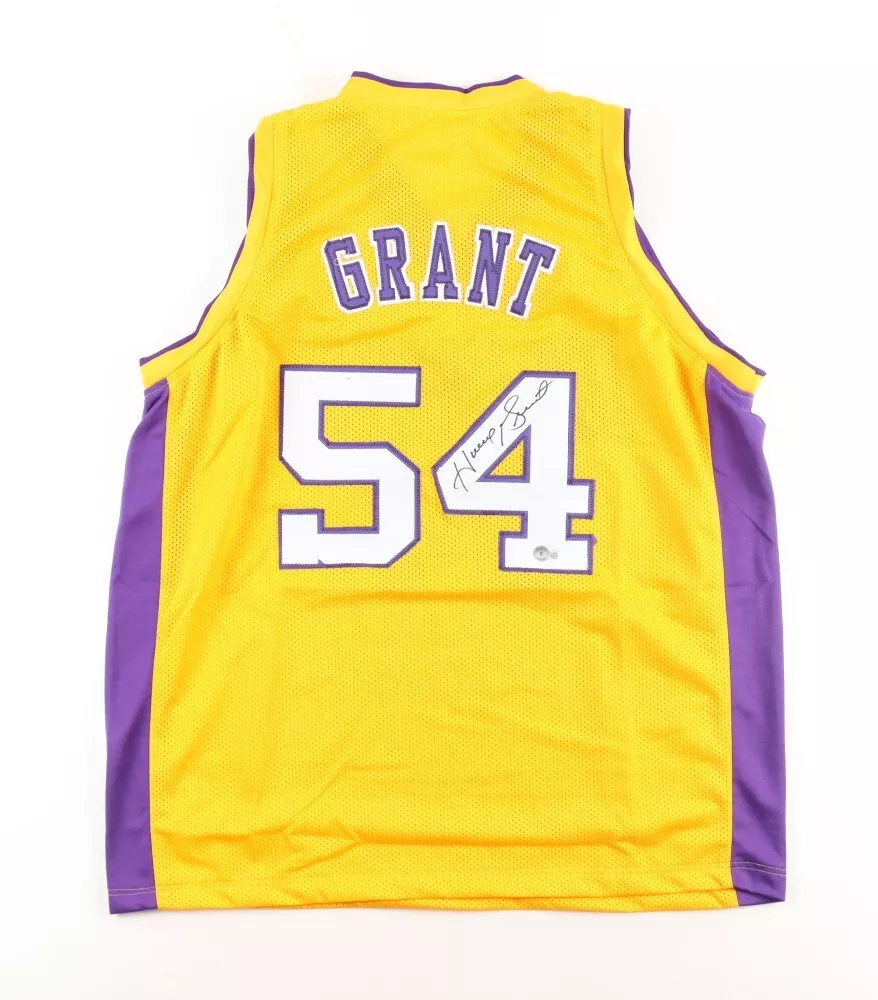 Horace Grant Signed Los Angeles Lakers Jersey Beckett 4xNBA Champion Pwr Frwrd