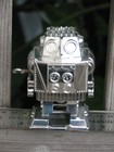 TPS TOPLAY ~ 1970s CHROME ROBOT Plastic 3½ Wind Up Toy ~ RARE ~ SHIPS FREE — photo 5