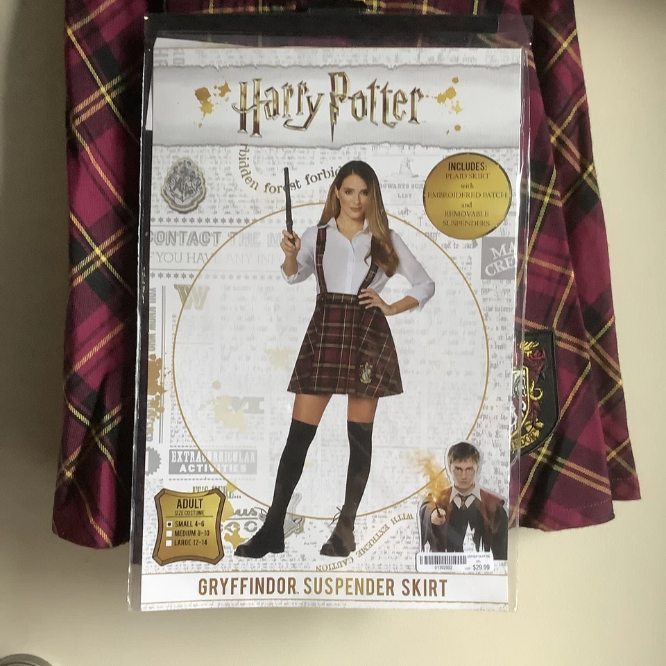 Disfraz Harry Potter Gryffindor Falda Tirantes -S (4/6) Foto 3 de 4