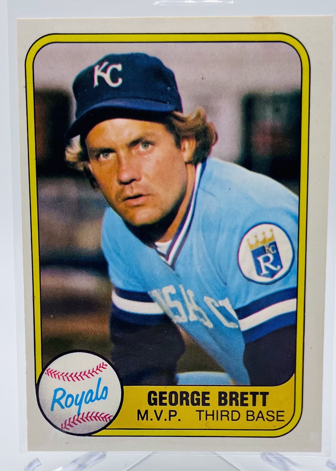 1981 Fleer #28 M.V.P. Third Base George Brett