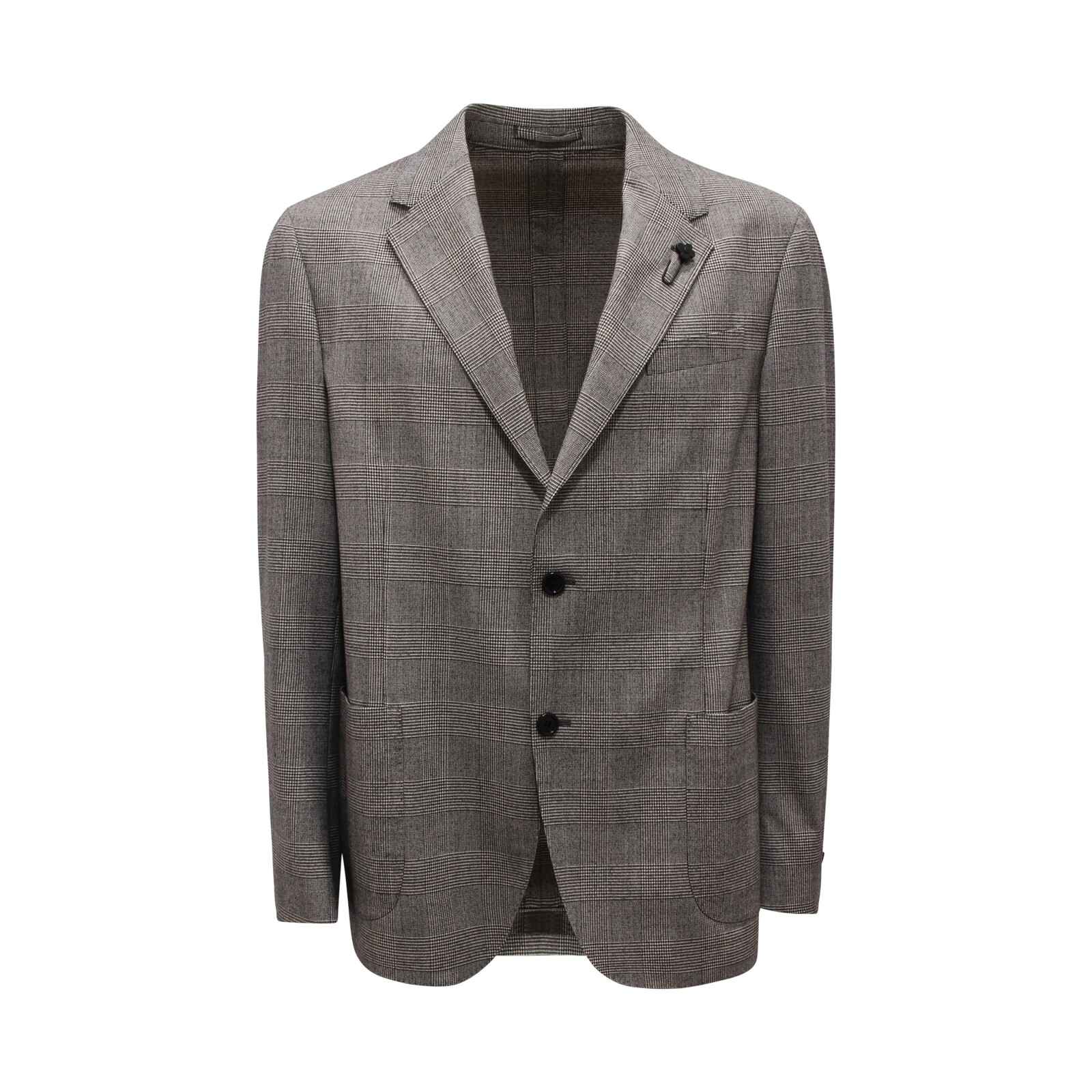 I6914 МУЖСКАЯ КУРТКА В КЛЕТКУ ИЗ ШЕРСТЯНОЙ СМЕСИ GIACCA UOMO LARDINI