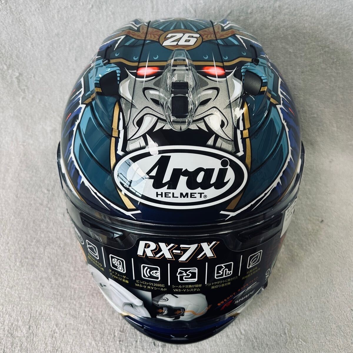 Arai RX-7V Pedrosa ヘルメットS 55-56cm Webike | Arai アライ RX-7X PEDROSA SAMURAI SPIRIT [アール