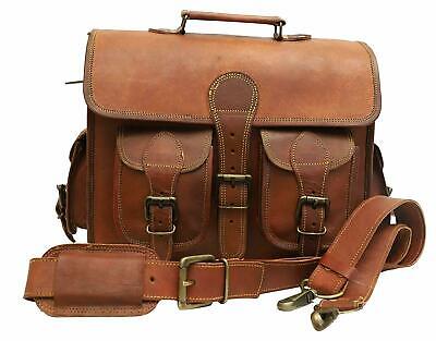 New Large Brown Leather Messenger Satchel Bag Shoulder Laptop Bag Briefcase New Large Brown Leather Messenger Satchel Bag Shoulder Laptop Bag Briefcase
