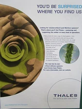 4/2007 PUB THALES DEFENSE LAND WARFARE SYSTEMS ROSE EPINE ORIGINAL AD