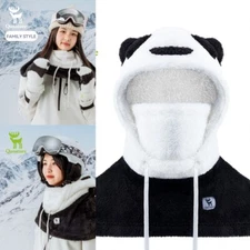 Qunature Winter Kids Balaclava Ski Mask Fleece Hooded Scarf Hat One Size Fit All
