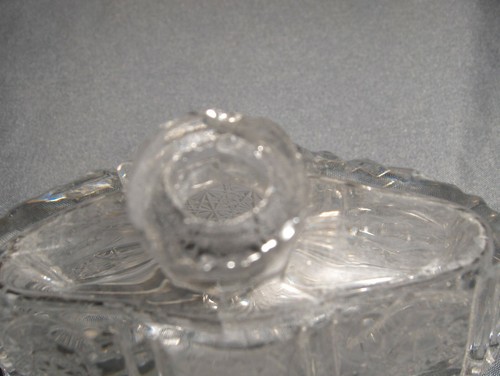 Tapón de botella de perfume de vidrio artístico estrellas encimera giratoria esmerilada y transparente de colección - Imagen 6 de 7