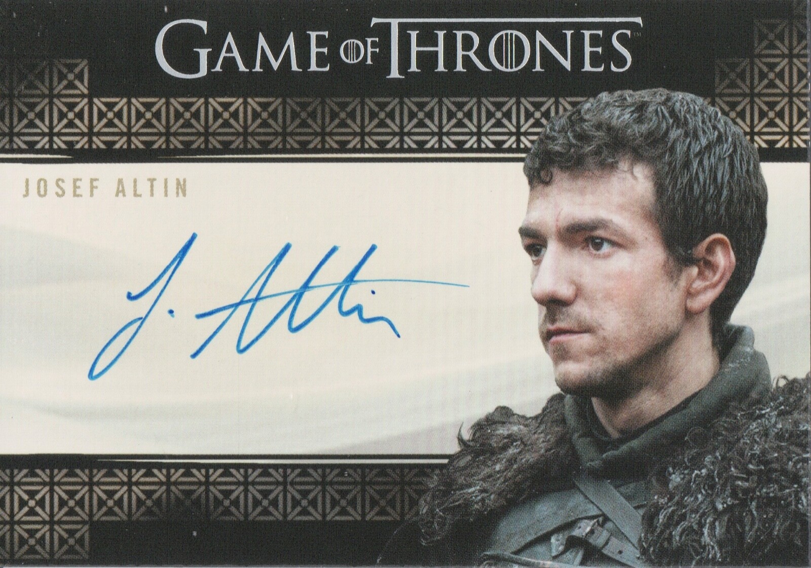 Game of Thrones Iron Anniversary 1, Josef Altin (Pypar) Valyrian Autograph Card