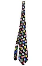 Vintage Looney Tunes Mania Tie Mens 58  Bugs Bunny Silk