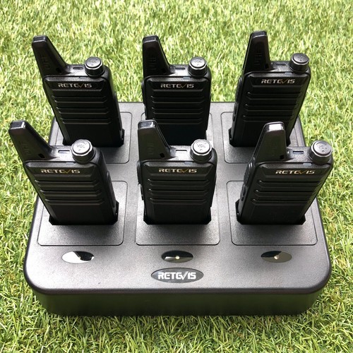 Lot de 6 talkies-walkies et station de charge RTC22 UHF 2 voies radios Retevis RT22 - Photo 12/14