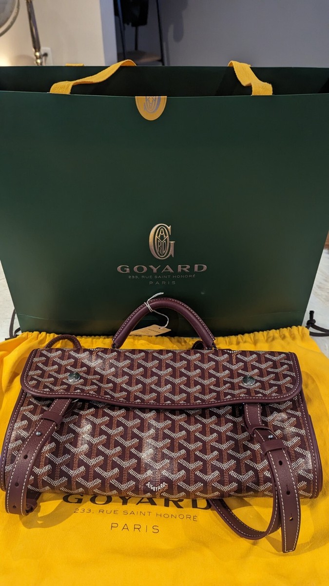 Rare Goyard Burgundy St Leger Backpack New With Tags! | eBay