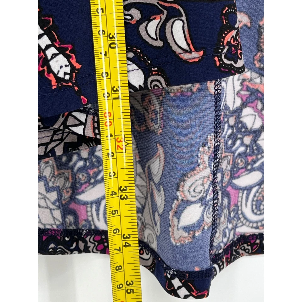 LuLaRoe Duster Kimono Open Front Paisley Print Cardigan Cover Up Large - Image 3 of 4