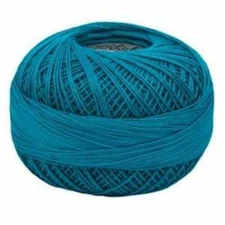 Lizbeth Egyptian Cotton Crochet Thread Size 20 Color 665 Dark Ocean Teal