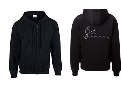 Kapuzenjacke - Tetrahydrocannabinol THC ( Sprüche / Lustig / Fun / Spaß )