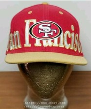 49ers San Francisco Football Spell Out Vintage Reebok Snapback Hat Cap