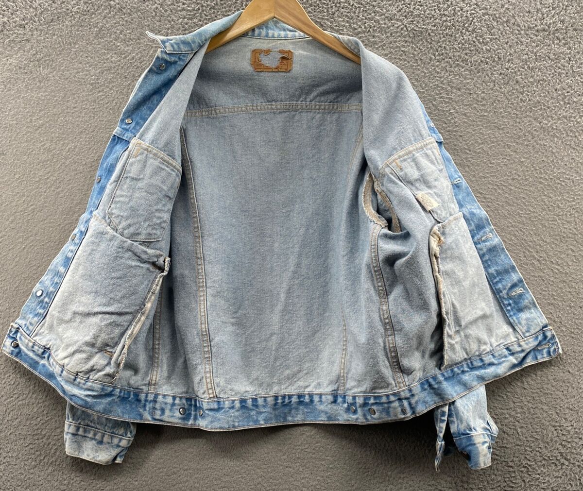 Vintage Levis Jacket Mens Medium Blue Denim Light Acid Wash Vintage Levis Jacket Mens Medium Blue Denim Light Acid Wash