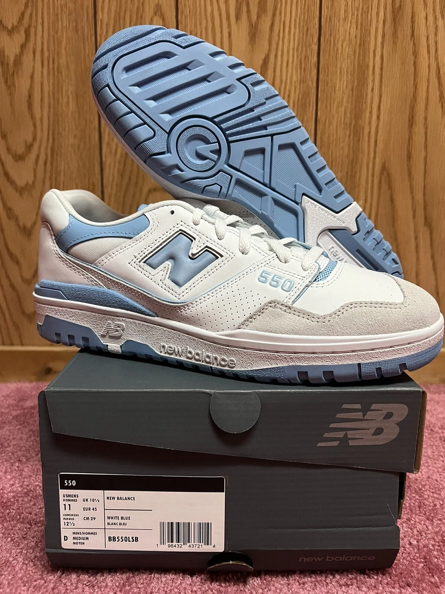 New Balance 550 University Blue UNC White *BB550LSB* Men’s Sneakers Size 11M