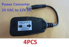 4x AC 24V To DC 12V Power Supply Converter Adapter For CCTV Security Camera