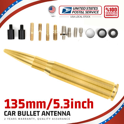 5.3 Inch BULLET GOLD ANTENNA AM/FM Radio For  CHEVY SILVERADO 1984-2003