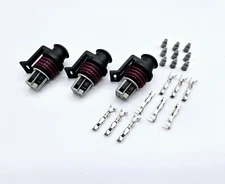 3x 3 Pin Delphi GT150 Pressure Sensor Transducer / TPS Connector Terminal Kit