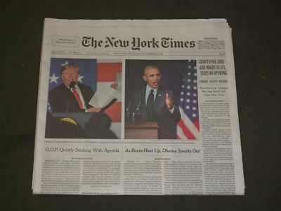 2018 SEPTEMBER 8 NEW YORK TIMES- TRUMP LABELS ANONYMOUS OP-ED MATTER OF NATL SEC