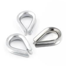 Kausche Drahtseil Edelstahl V4A Seilkausche Verzinkt Stahlseil Drahtseilkausche