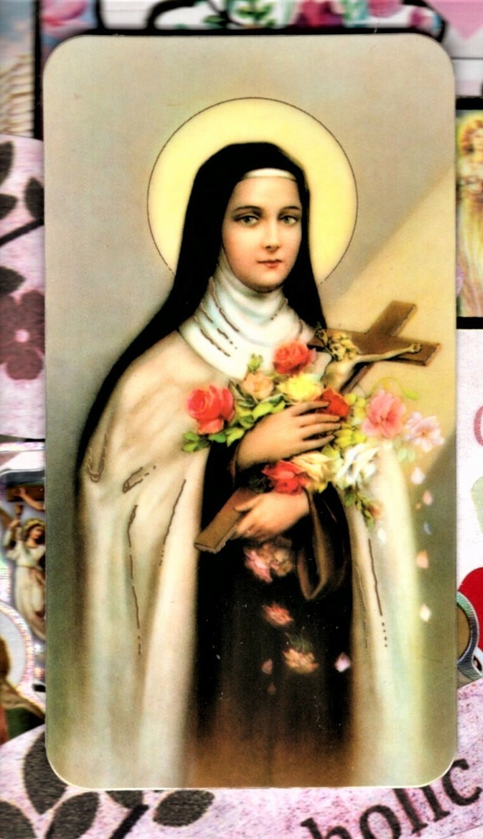 Prayer to St. Therese - Plastic Holy Card HC10-024E | eBay
