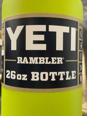 YETI Rambler 26 oz Bottle w/ Chug Cap *Chartreuse* Limited Edition