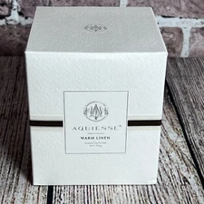 2024 Aquiesse Luxury Soy Candle 9oz Jar  New NIB WARM LINEN