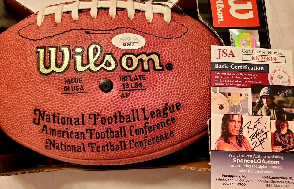 Randall Cunningham autographed signed Wilson NFL game model football JSA Eagles - Image 2 of 2