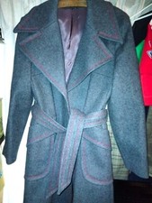 Vintage Womens Wool Trench Coat By Kendall New Unworn 1980s