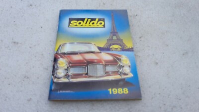 Catalogue Solido 1990 - Modèles Réduits 1/43 - Occasion En Bon état