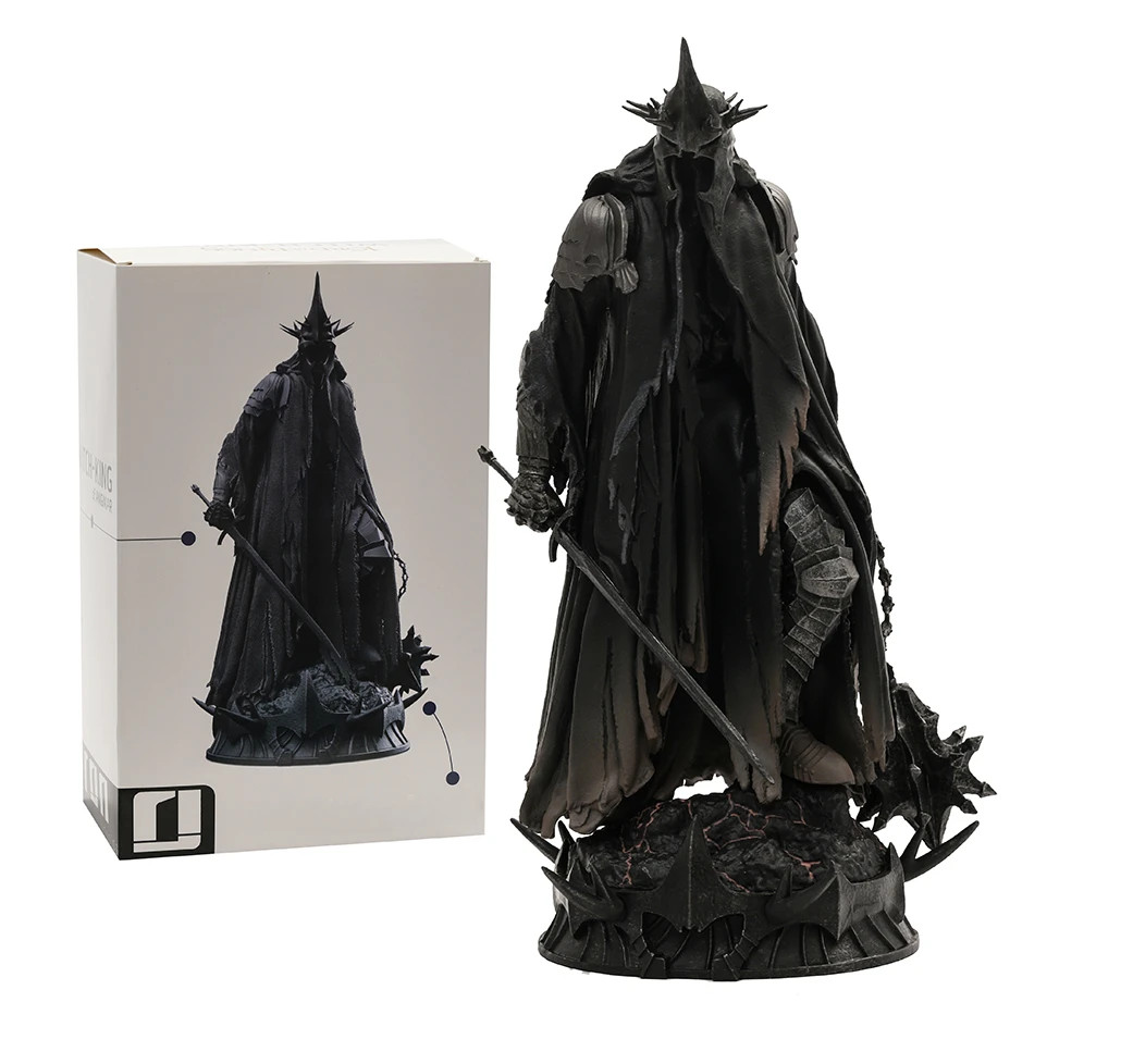 Statue Seigneur des Anneaux Nazgul Roi-Sorcier d'Angmar de collection
