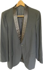 1960  s Men  s After Six Black Tropical Tuxedo Jacket Size 41