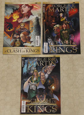 GAME OF THRONES CLASH OF KINGS (2017) Set #1 - 3 NM- (DYNAMITE Comics lot) !!