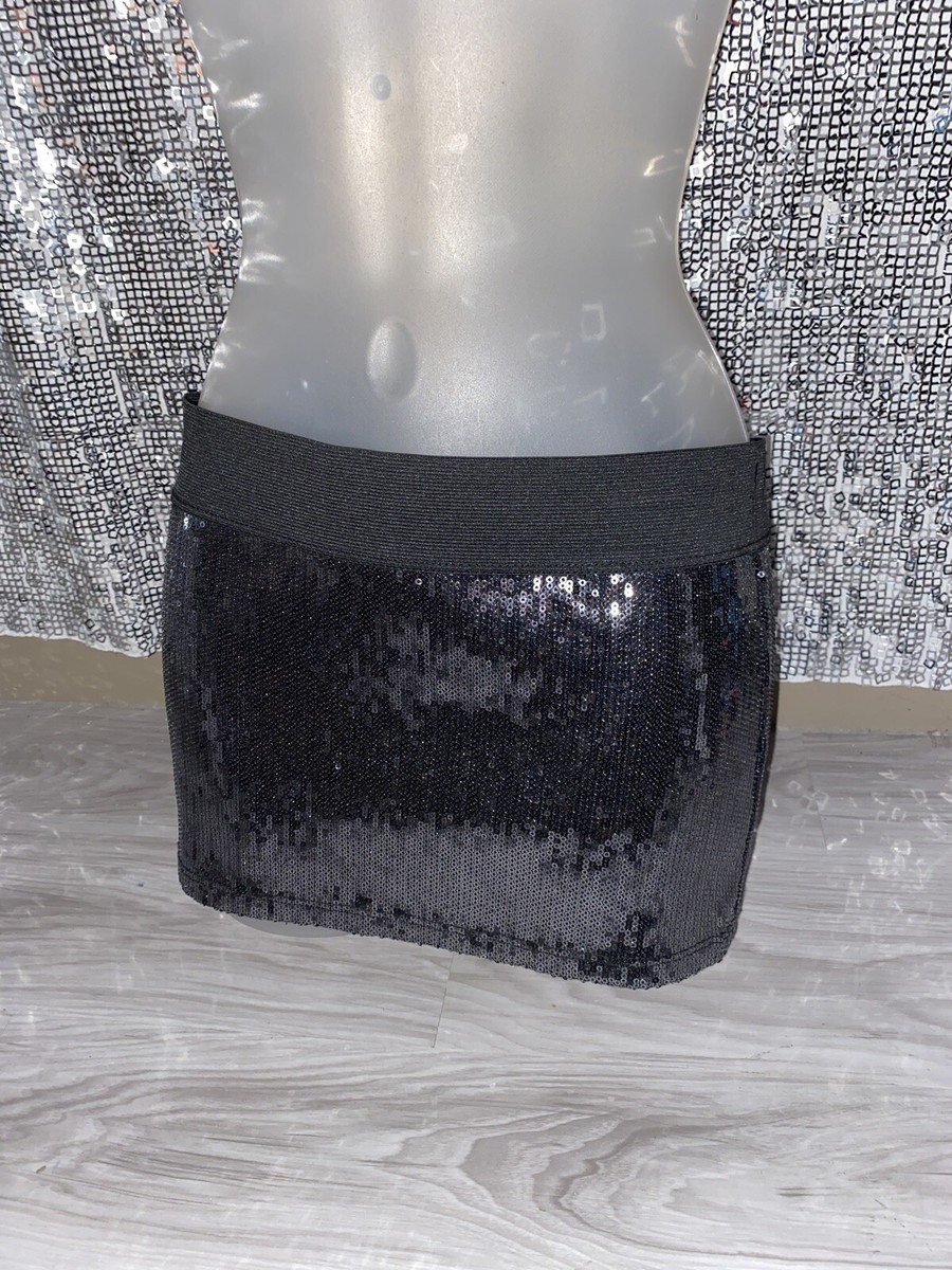Forplay Catalog Gunmetal Sequin Mini Skirt XS - Main Image