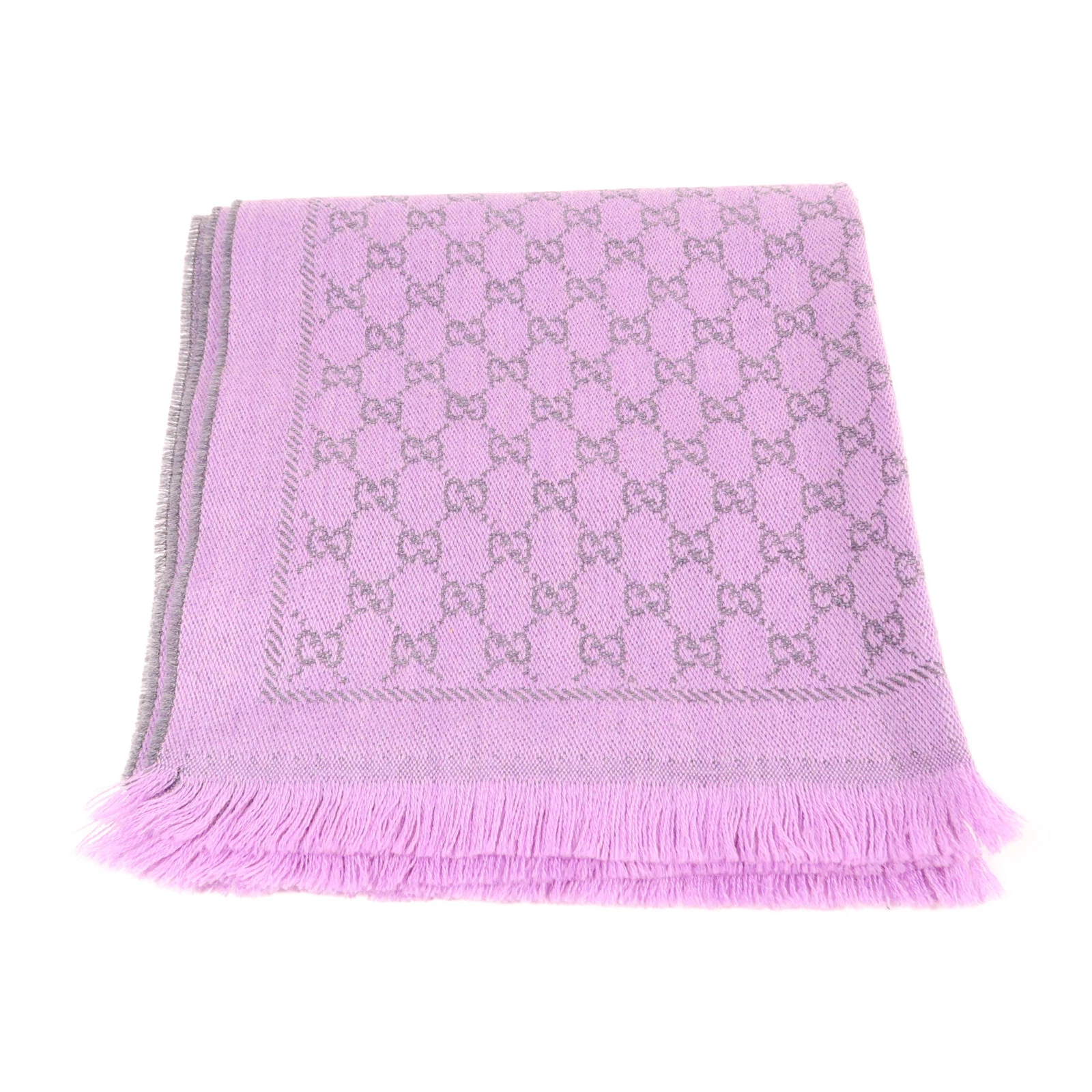 Foulard foulard GUCCI GG Lana laine gris/violet