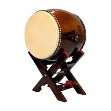 GENUINE Japanese drum TAIKO (Long torso no ear) 1.2 feet with X-pedestal Set NEW