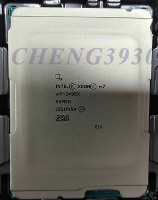 Intel Xeon W7-2495X SRM9D CPU Processor 2.5GHz 24C 48T 45MB 225W-270W LGA-4677
